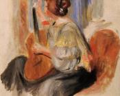 皮埃尔 奥古斯特 雷诺阿 : Woman with Guitar